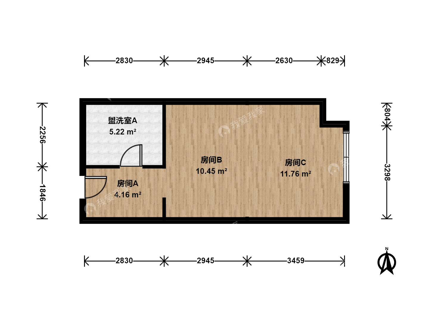 北京我爱我家北苑 · 乐想汇 · 1房间