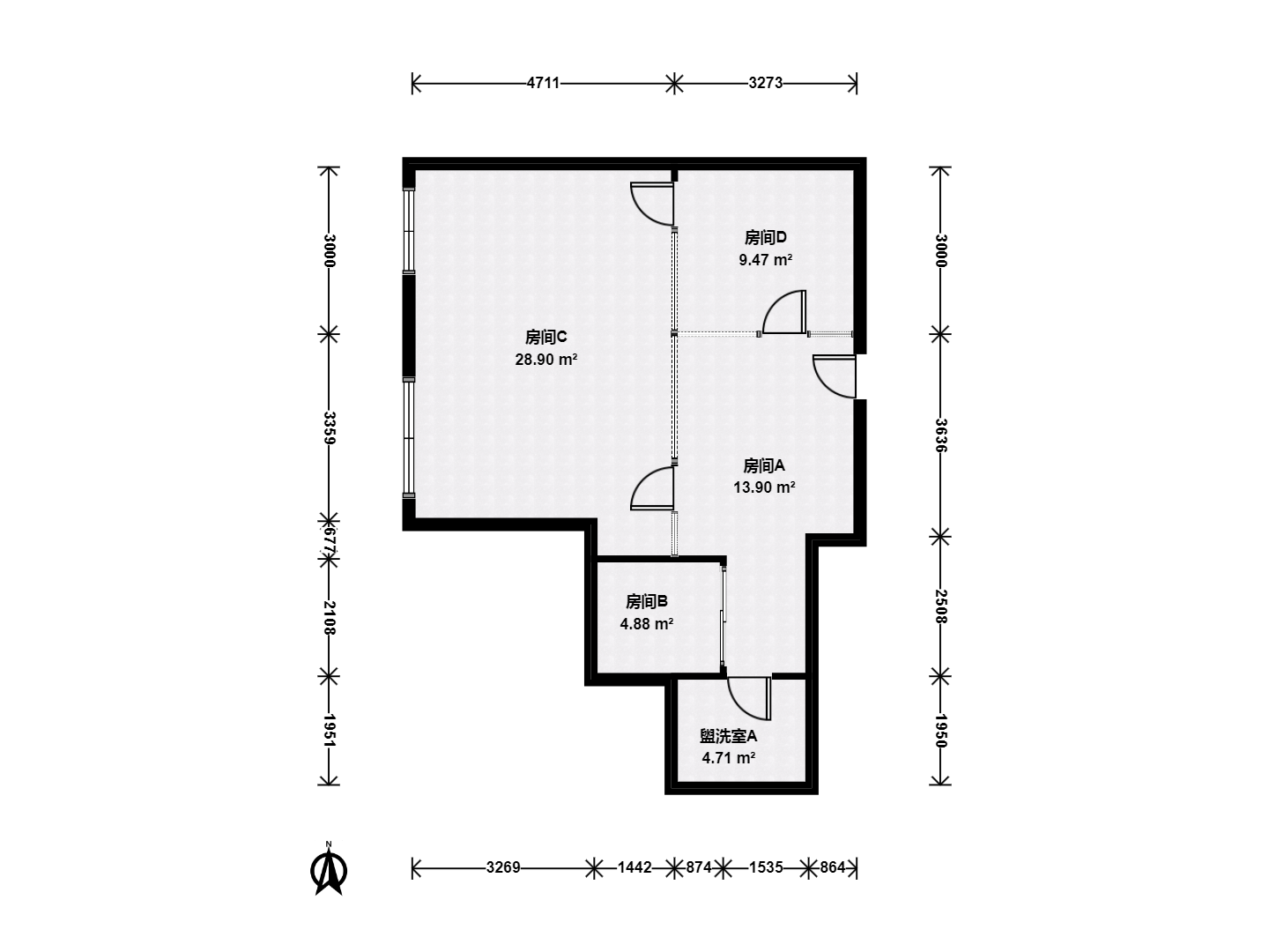 北京我爱我家工体 · 东外公馆 · 2房间