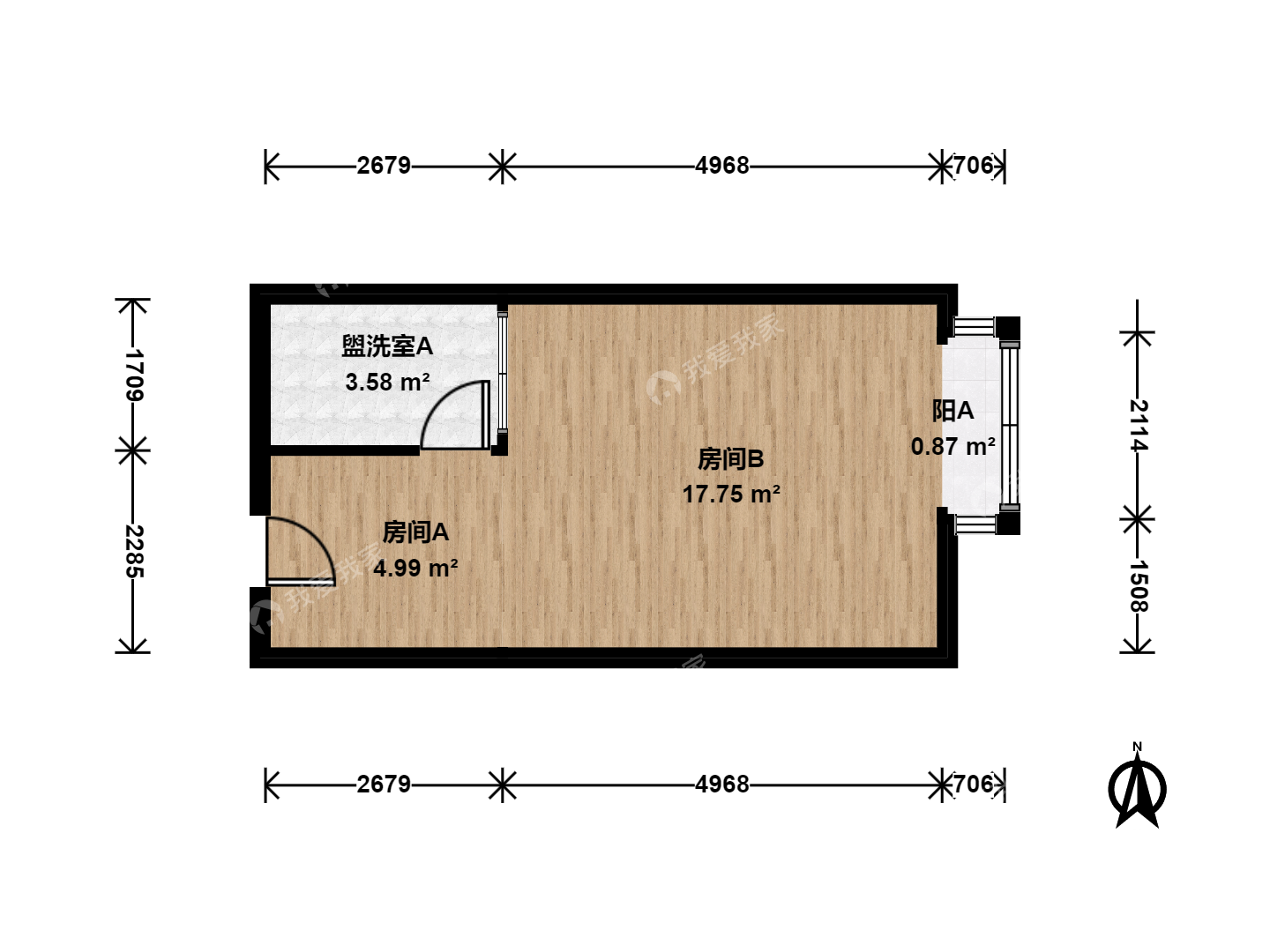 北京我爱我家百子湾 · 金都心语 · 1房间