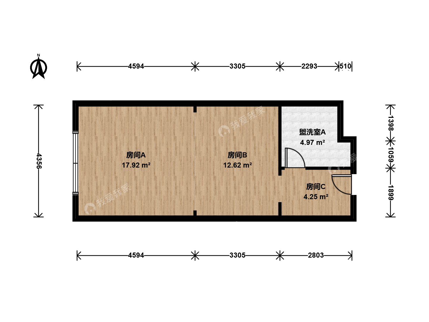 北京我爱我家军博 · 光耀东方西客站 · 1房间