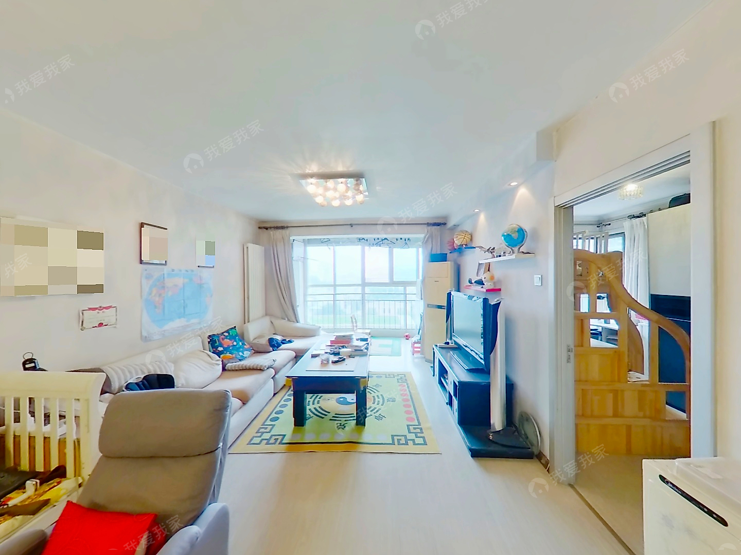 东城左安门，此户型很少出，不临街正对小区花园，全明格局