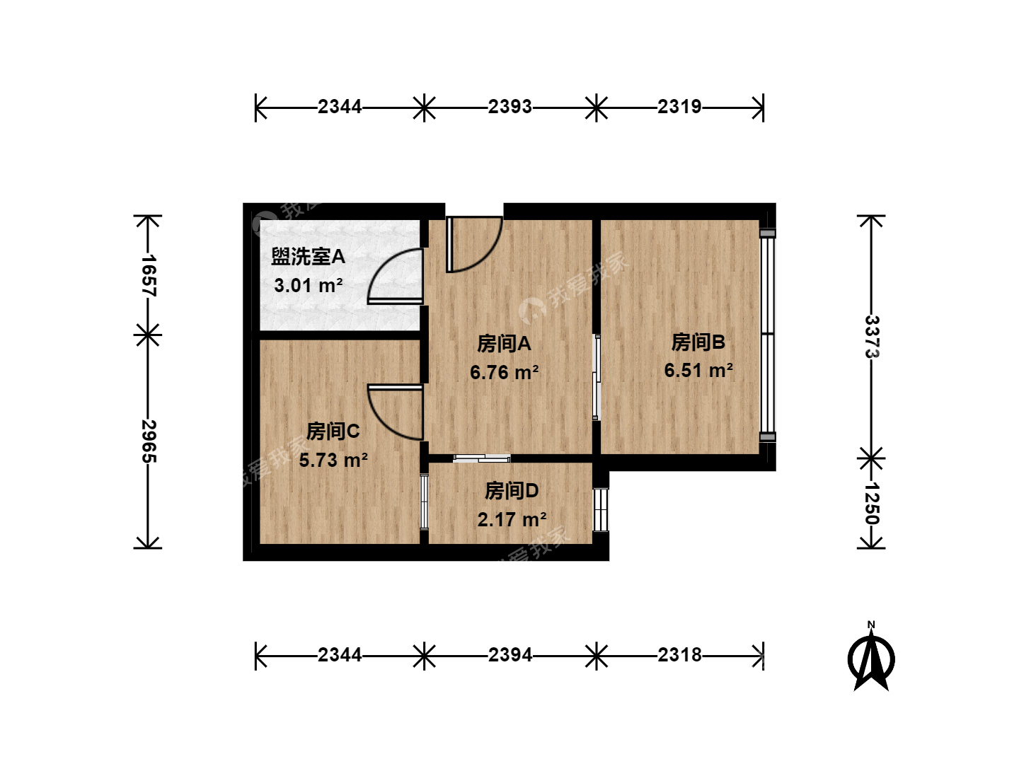 北京我爱我家立水桥 · 东亚奥北南区 · 2房间