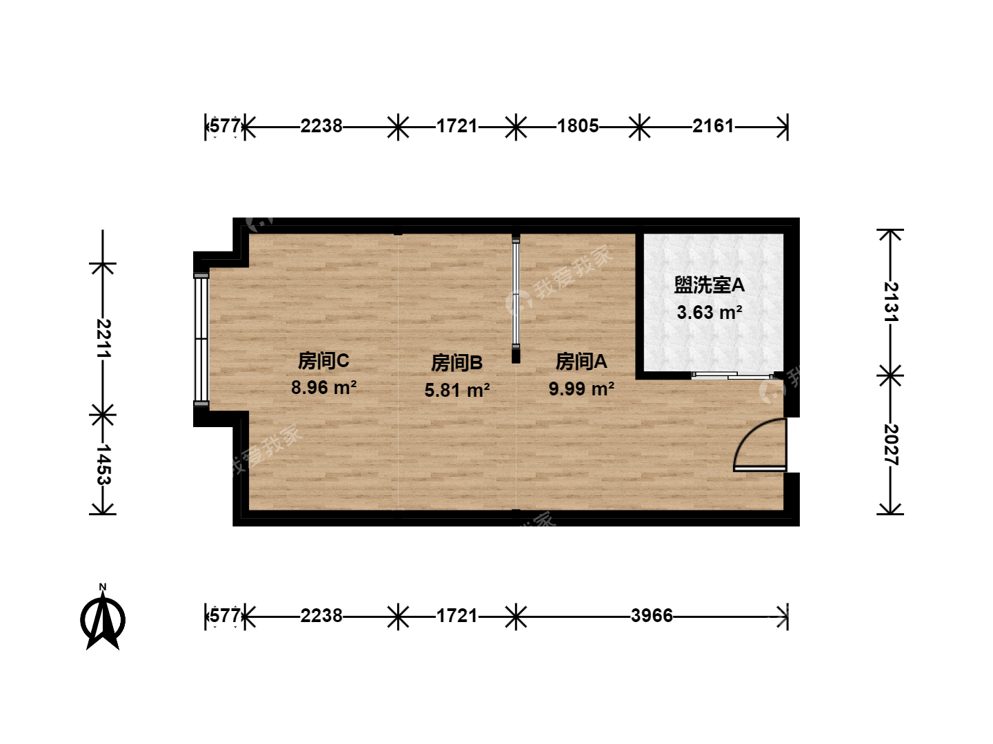望京 · 东方郁金香 · 1房间
