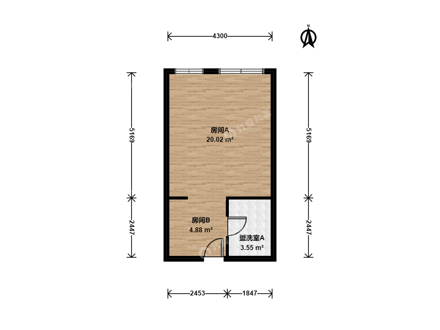 北京我爱我家建国门外 · 长安6号 · 1房间