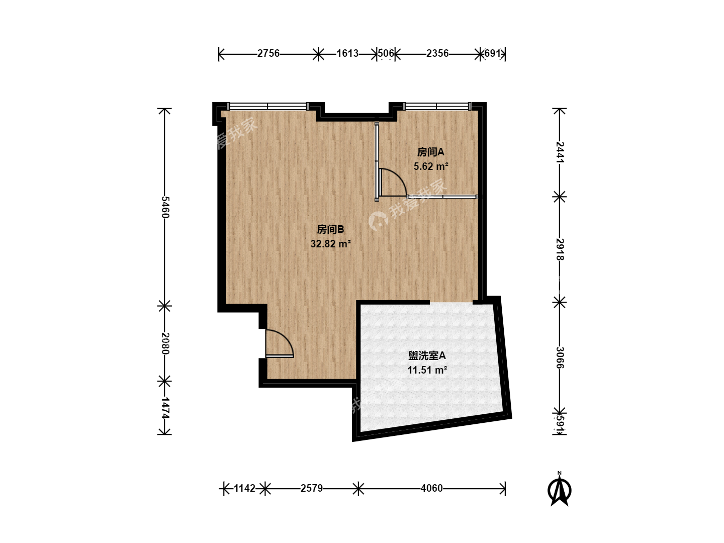 北京我爱我家定慧寺 · 光耀东方航天桥 · 1房间