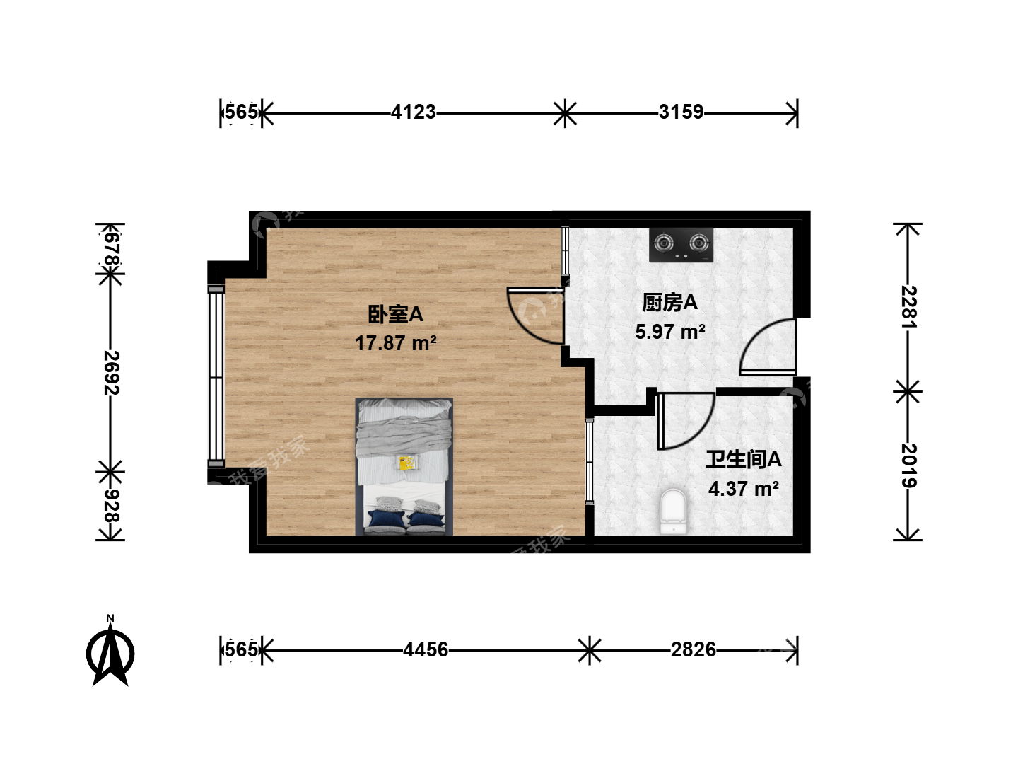 北京新海苑户型图图片