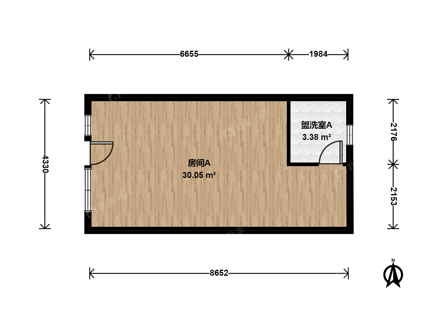 天津我爱我家新开河街 · 诚悦嘉园 · 1房间