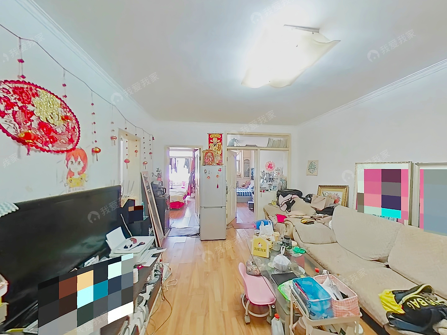 新上吾悦广场附近浇筑房2室一厅，公园路，楼层好，停车免费