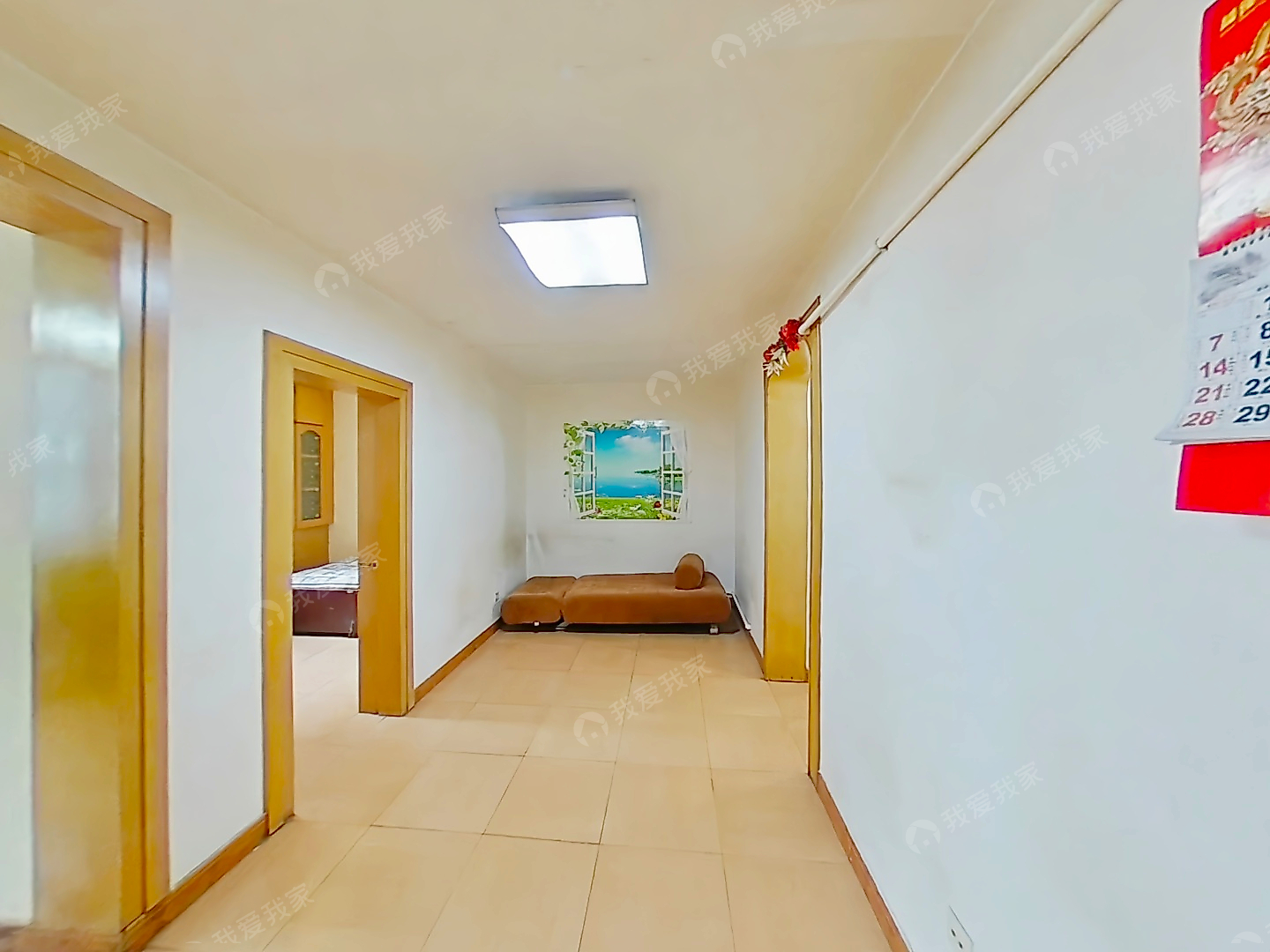 此房户型为2室1厅1卫，建筑面积为63.58平米，朝向为南。