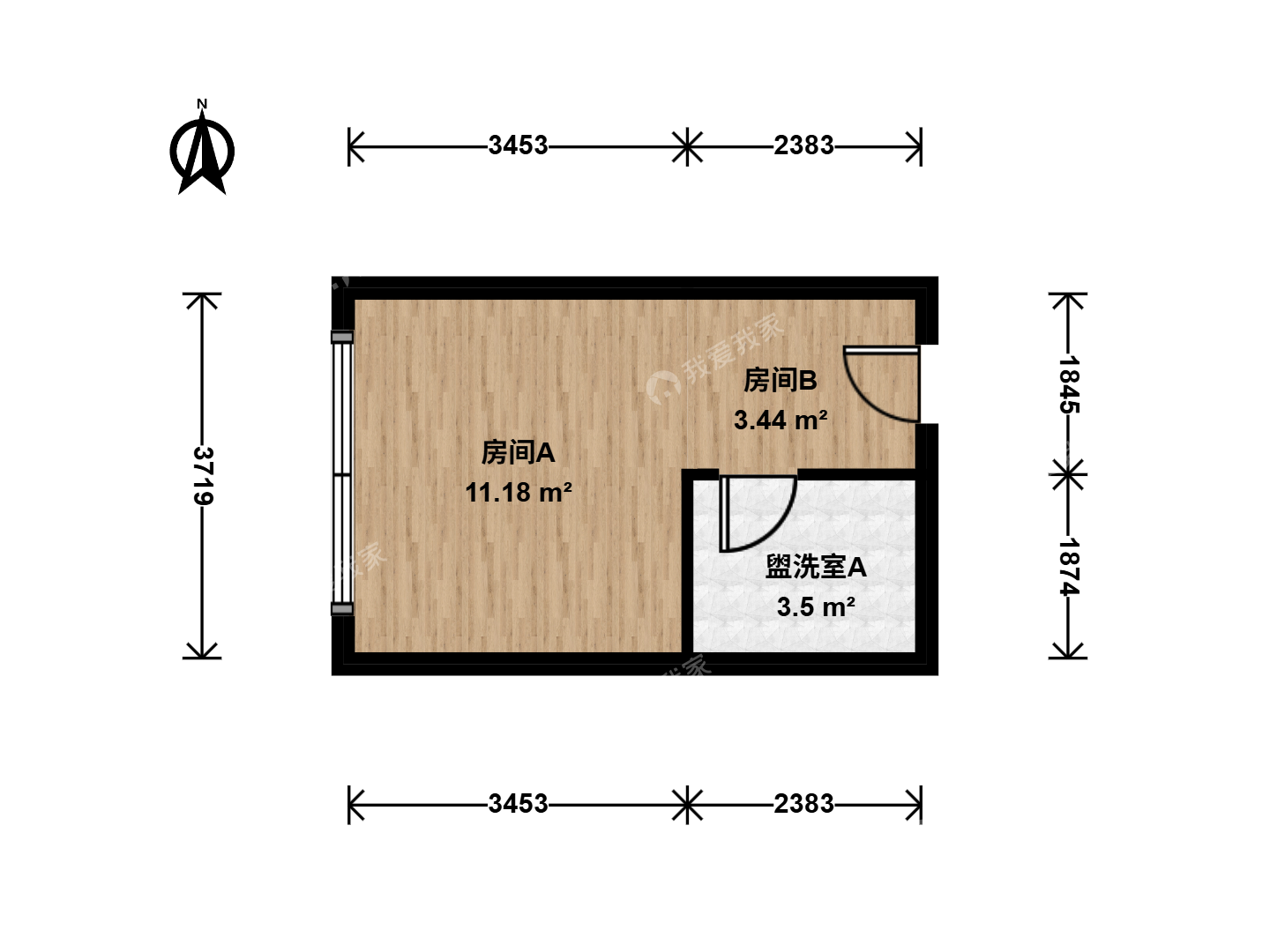 整租·东大桥·复地国际公寓·1房间