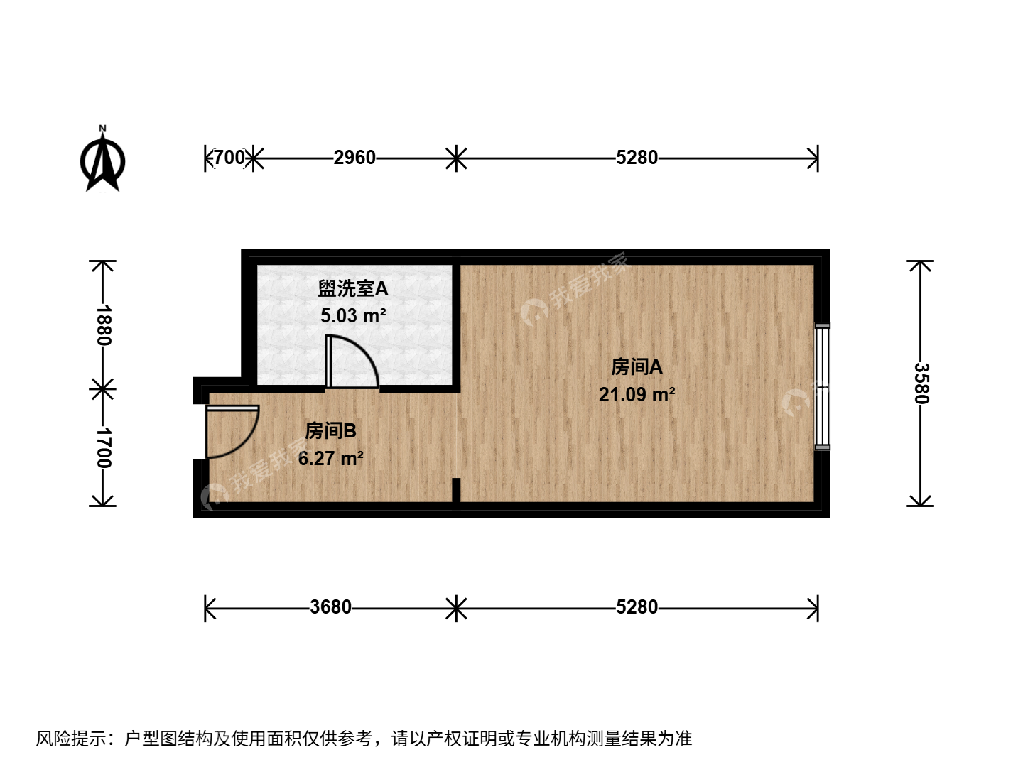 整租·北苑·旭辉奥都·0房间