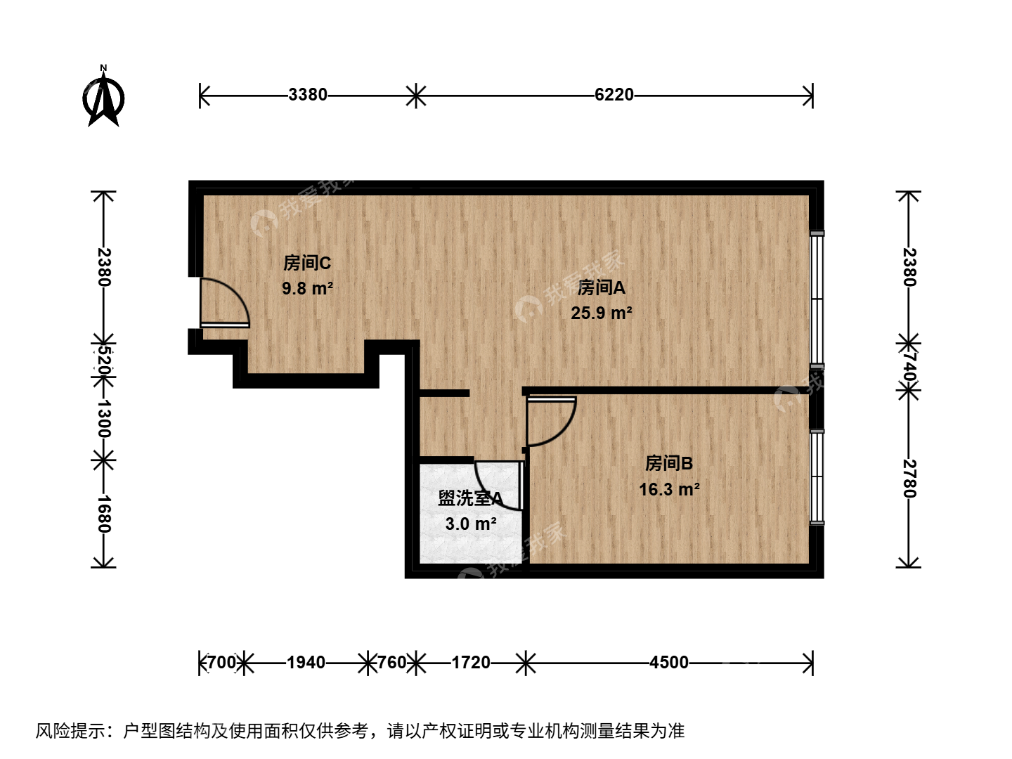 整租·宋家庄·北京金茂府一期·1房间