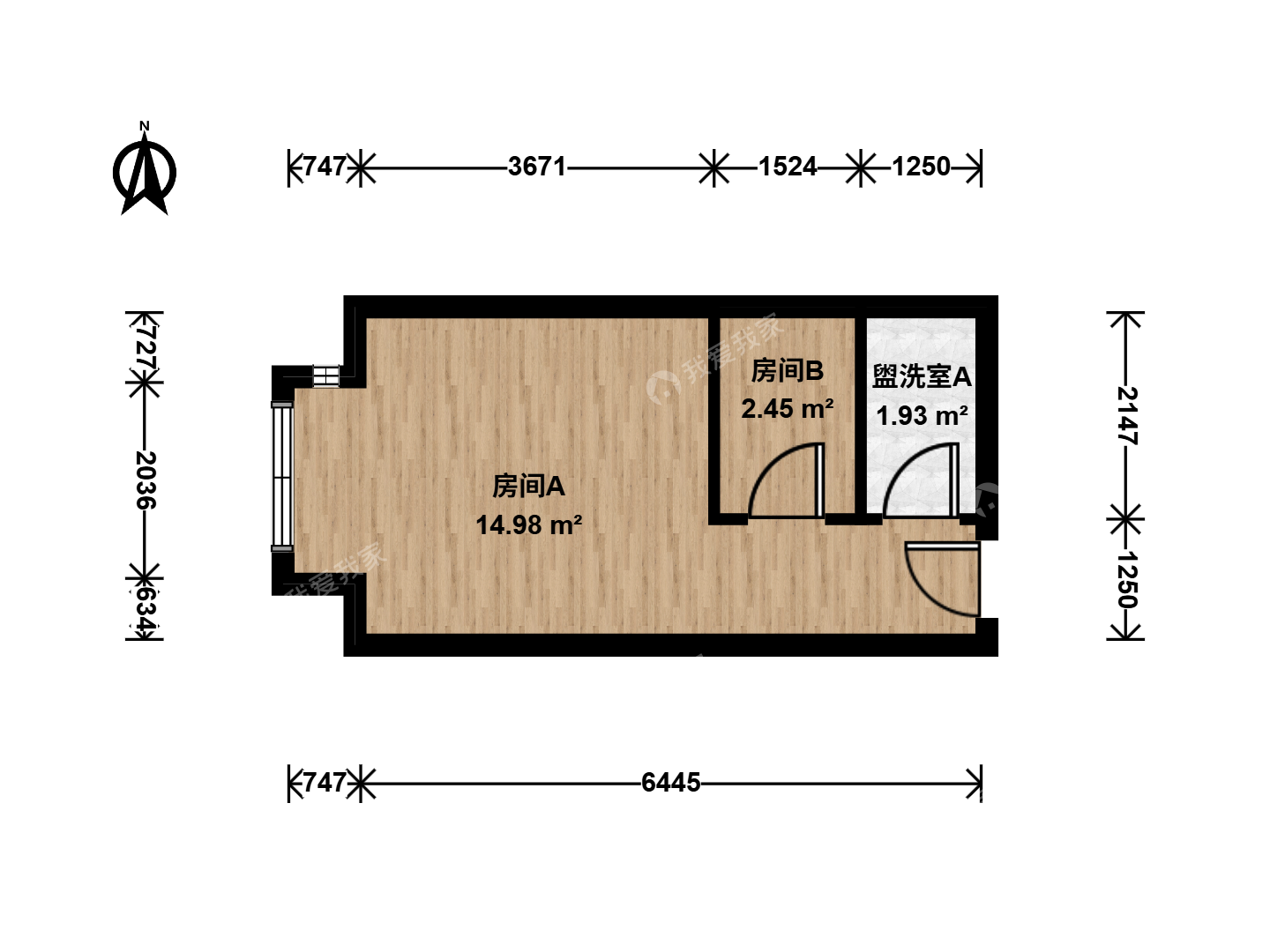 整租·苏州桥·中关村公馆·1房间