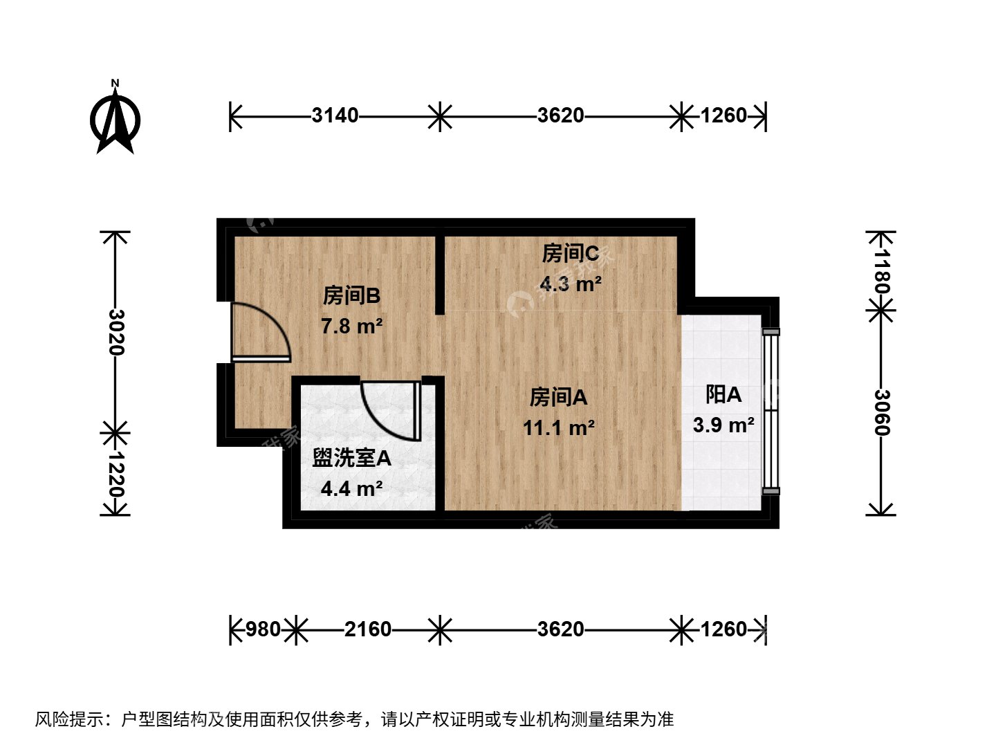 整租·良乡·绿地诺亚方舟卓秀北街8号院·1房间