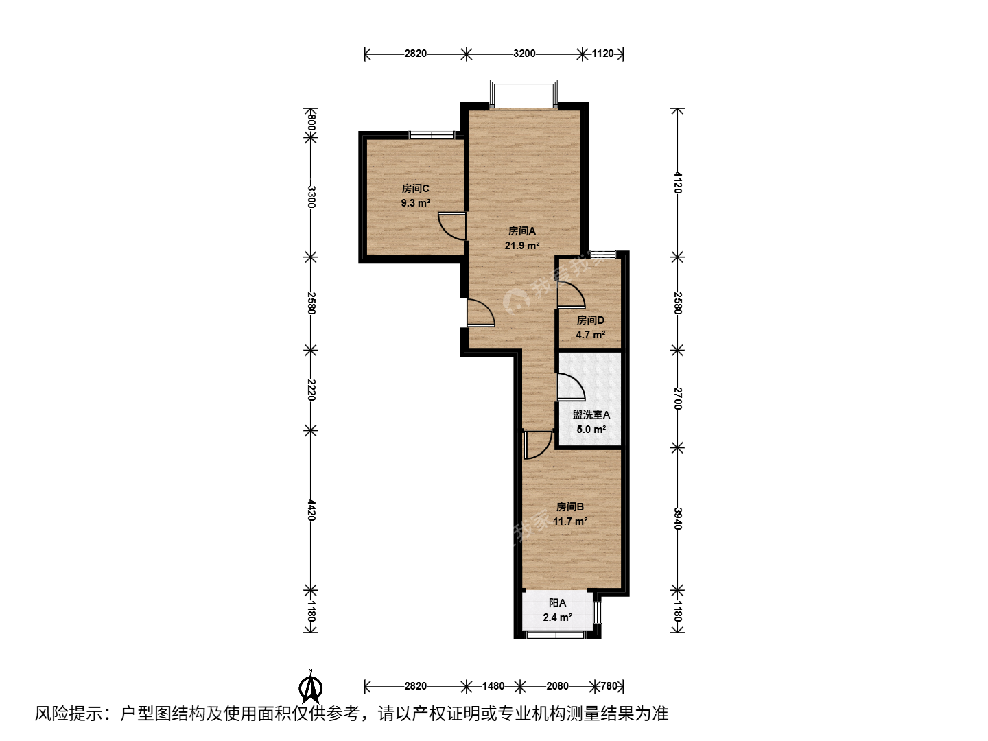 整租·北苑·旭辉奥都·2房间