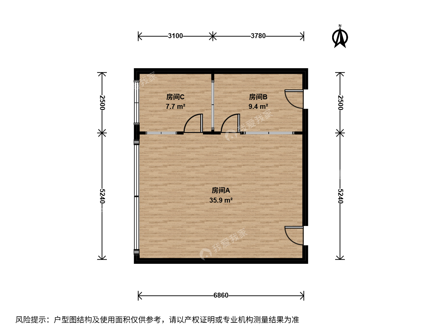 整租·黄村北·中建港悦大厦·2房间