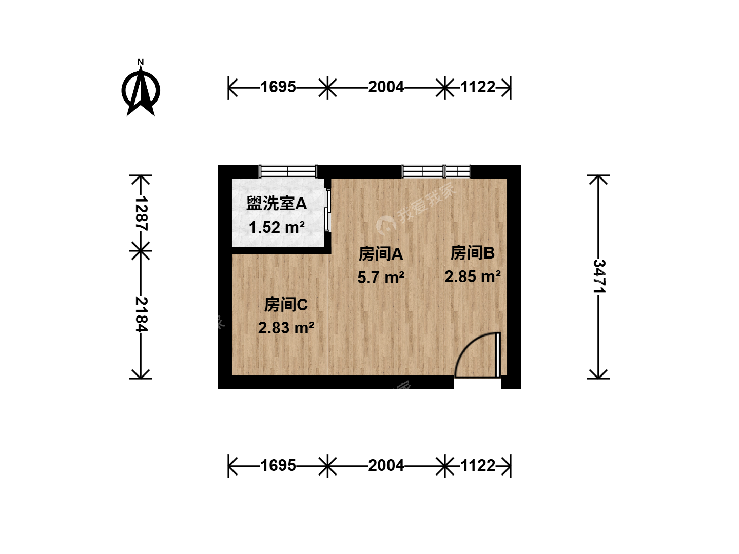整租·小西天·文慧园10号公寓·1房间