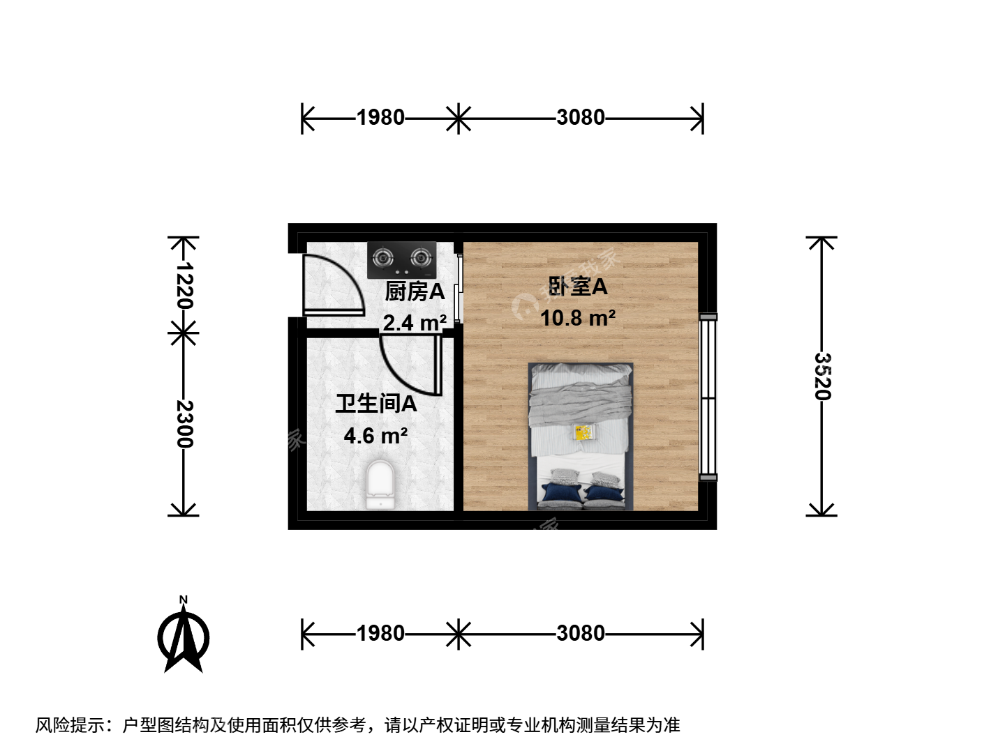 阳光郡租房-整租·三墩·阳光郡·1室-拱墅租房-房屋出租-租房价格-杭州我爱我家租房官网